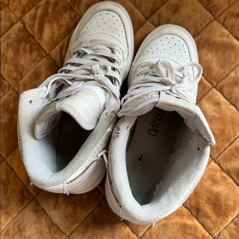 Adidas White High-Top Sneakers - Picture 5 of 6